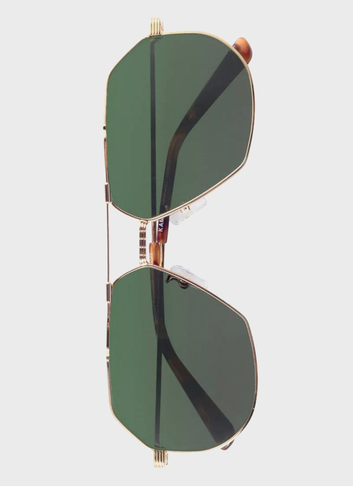 Sonnenbrille - Race - Gold Metal/Green