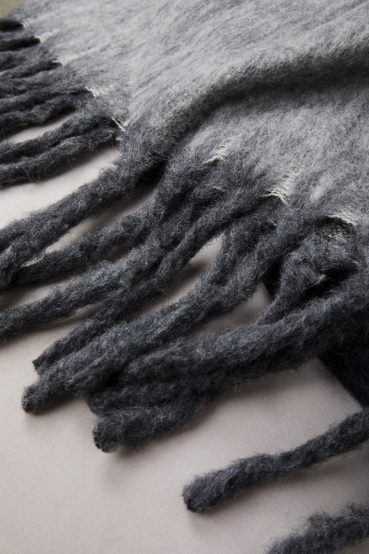Wool Blend Blanket - Grey