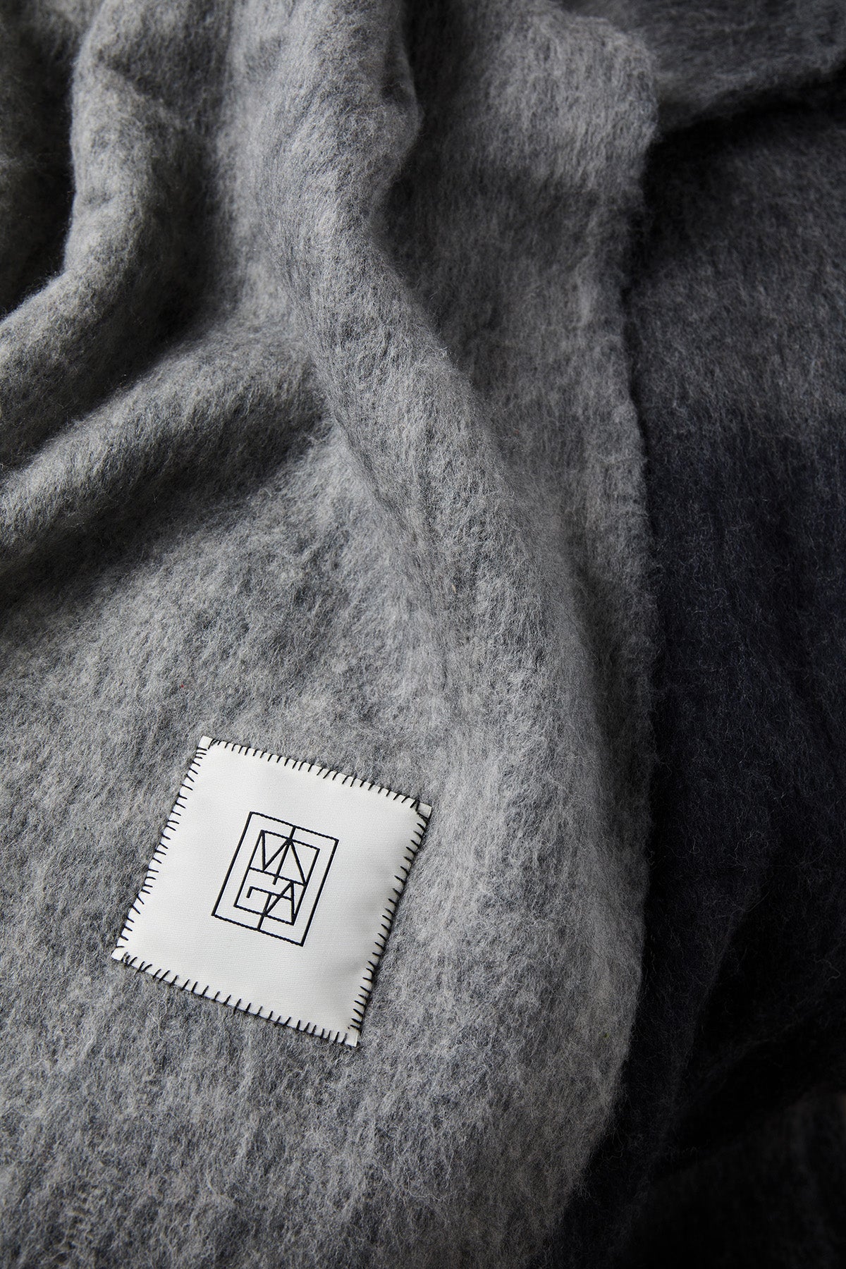 Wool Blend Blanket - Grey