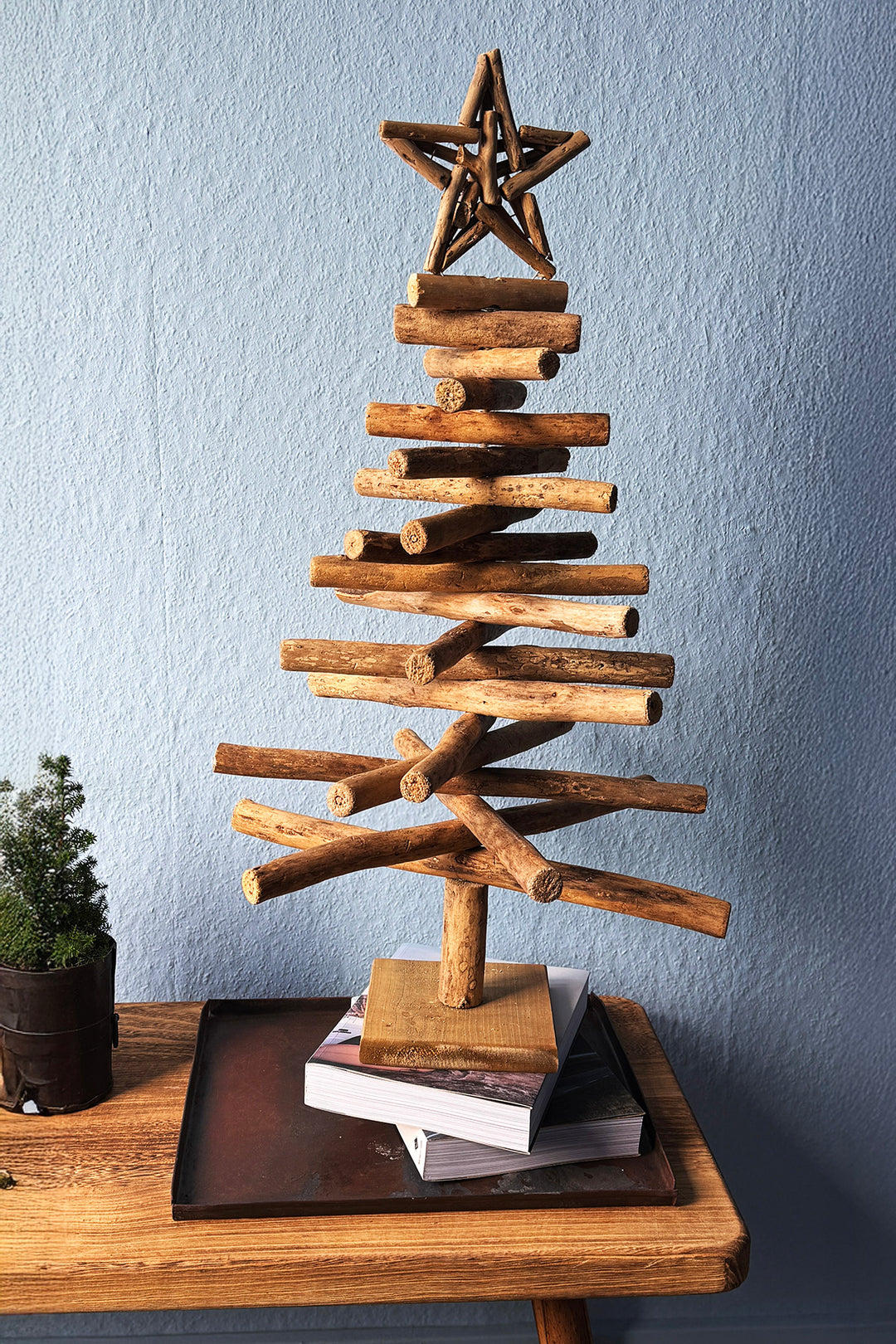 Juletræ i drivtømmer - 70 cm