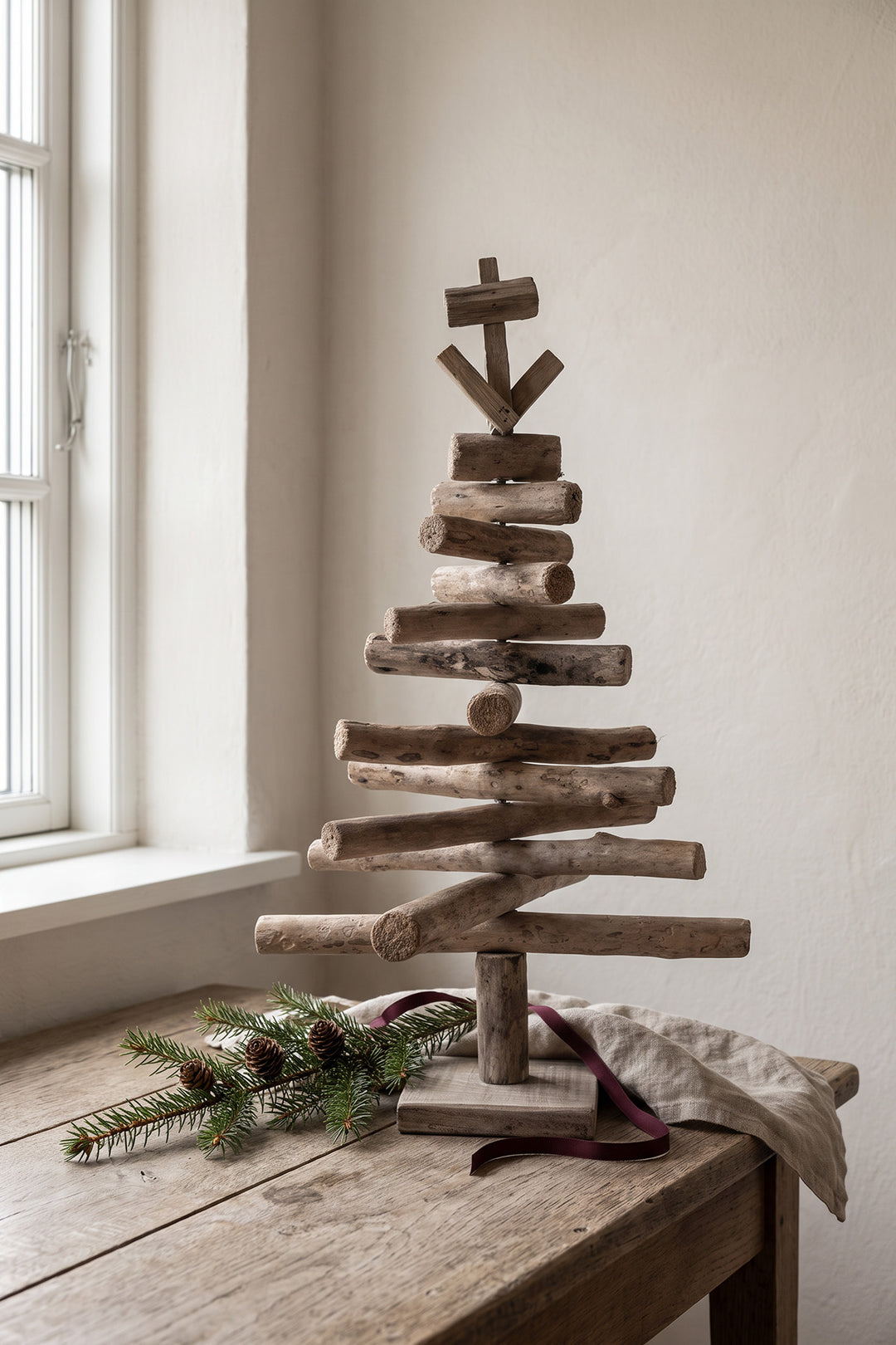 Treibholz-Weihnachtsbaum – 50 cm