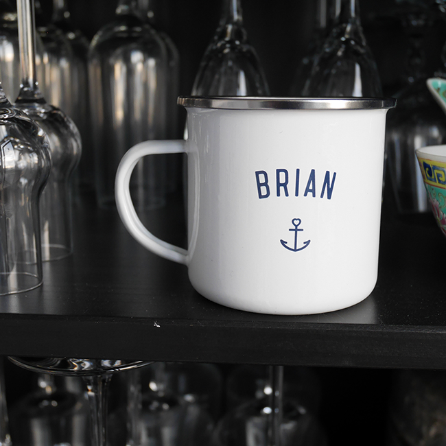 Emaljekrus med navn - Hjemhavn Custom Krus 