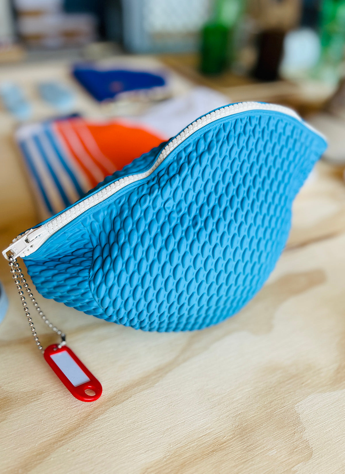 Kosmetiktasche aus Badekappe
