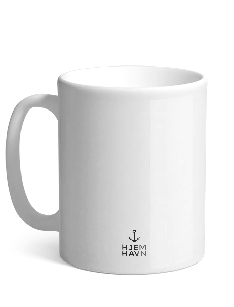 Keramikkrus med navn (Hjerte) - Hjemhavn Custom Krus 