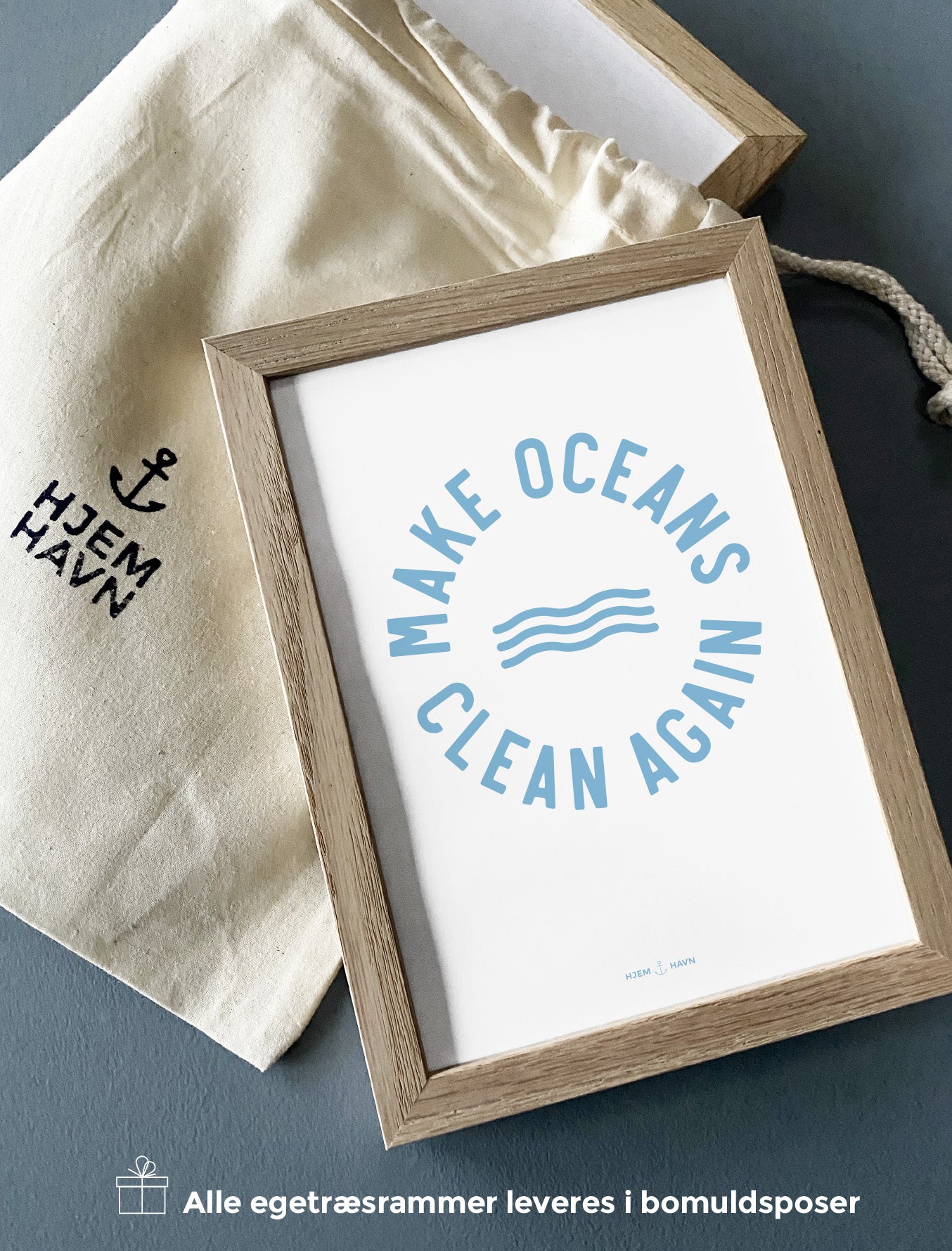 "Make Oceans Clean Again" (Plakat) - Hjemhavn Citater 