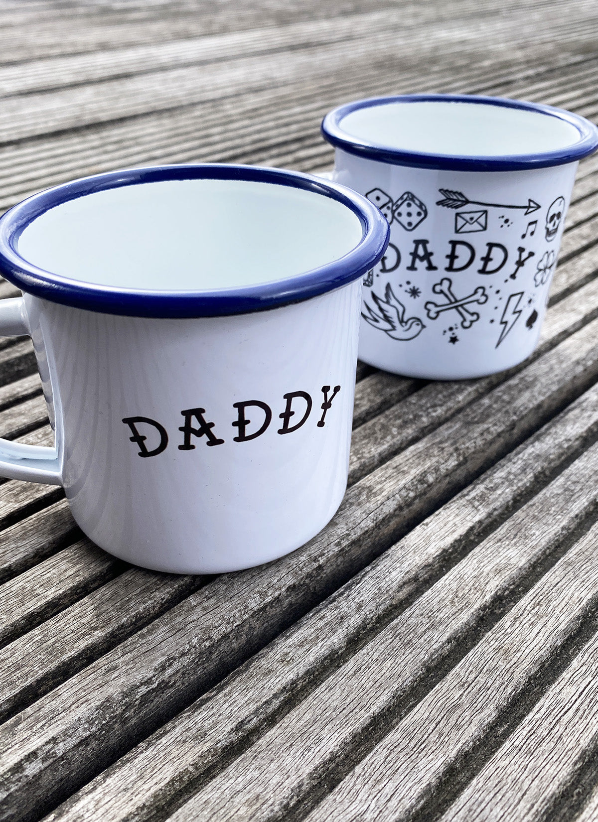 Emaille-becher "Daddy"