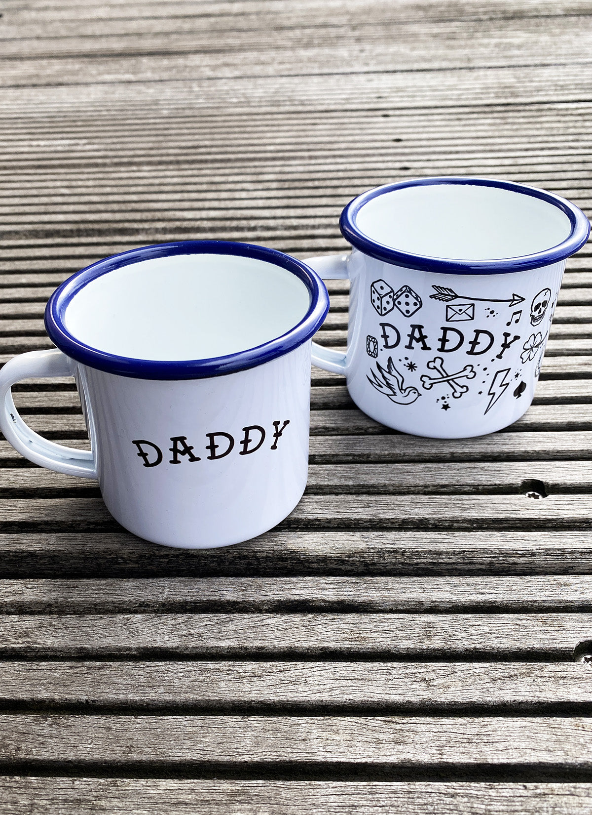 Emaille-becher "Daddy"