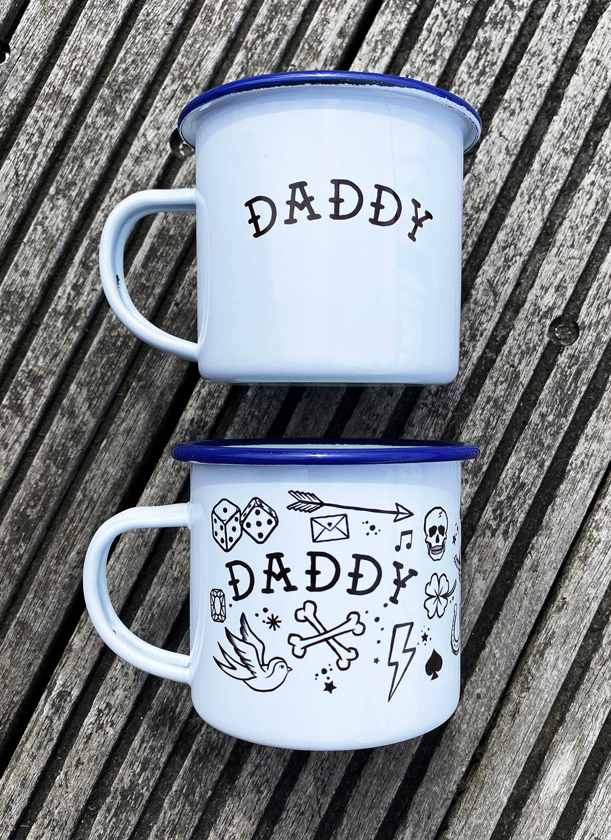 Emaille-becher "Daddy"