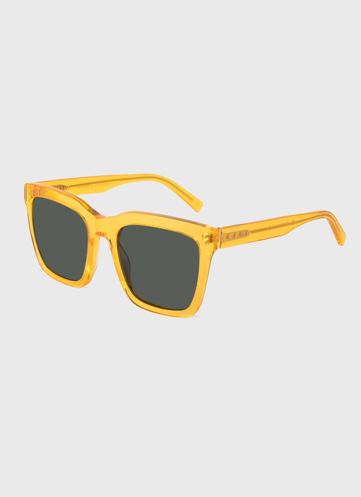 Sonnenbrille - Isabel - Amber Transparent/Green