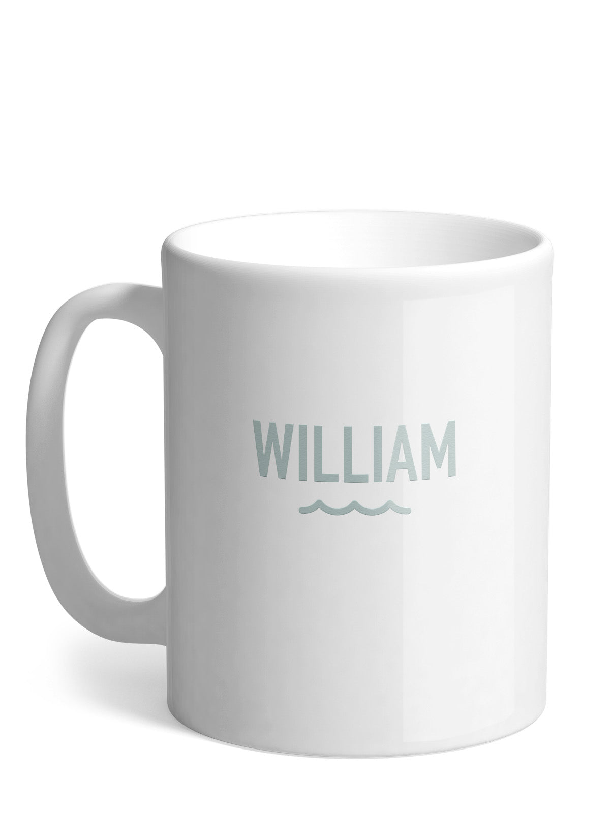 Keramik-Tasse mit Wunschname (Wave Edition)