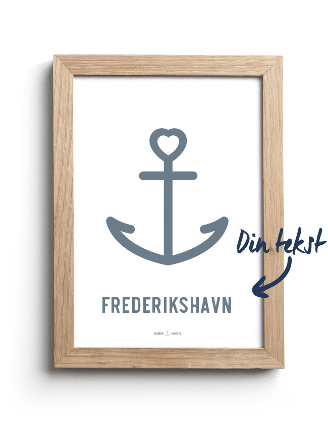 Design din egen Anker-plakat - Hjemhavn Custom made 