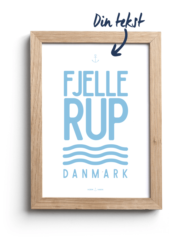 Design din egen hjemhavn-plakat - Hjemhavn Custom made 