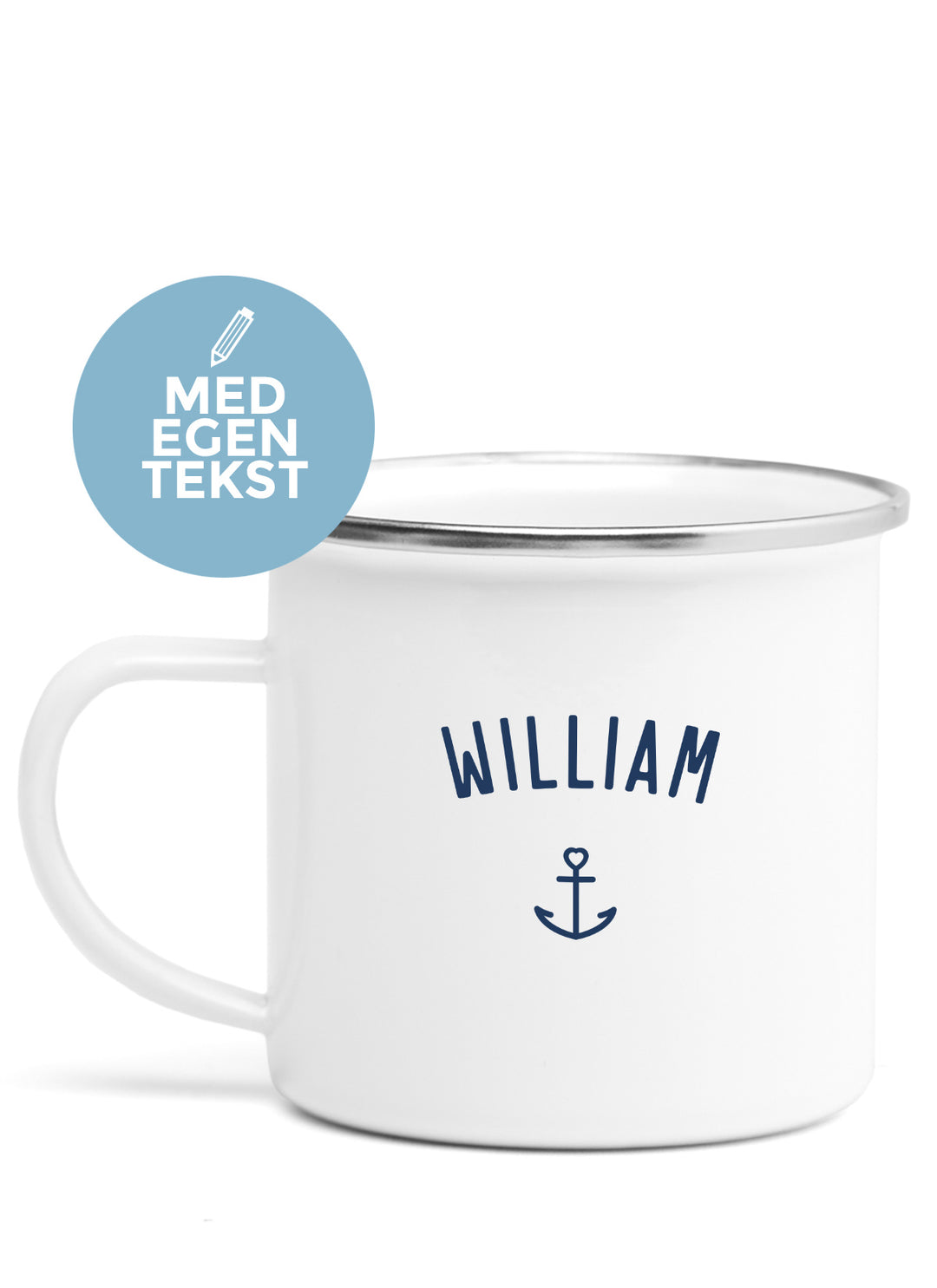Emaille-Becher mit Wunschname