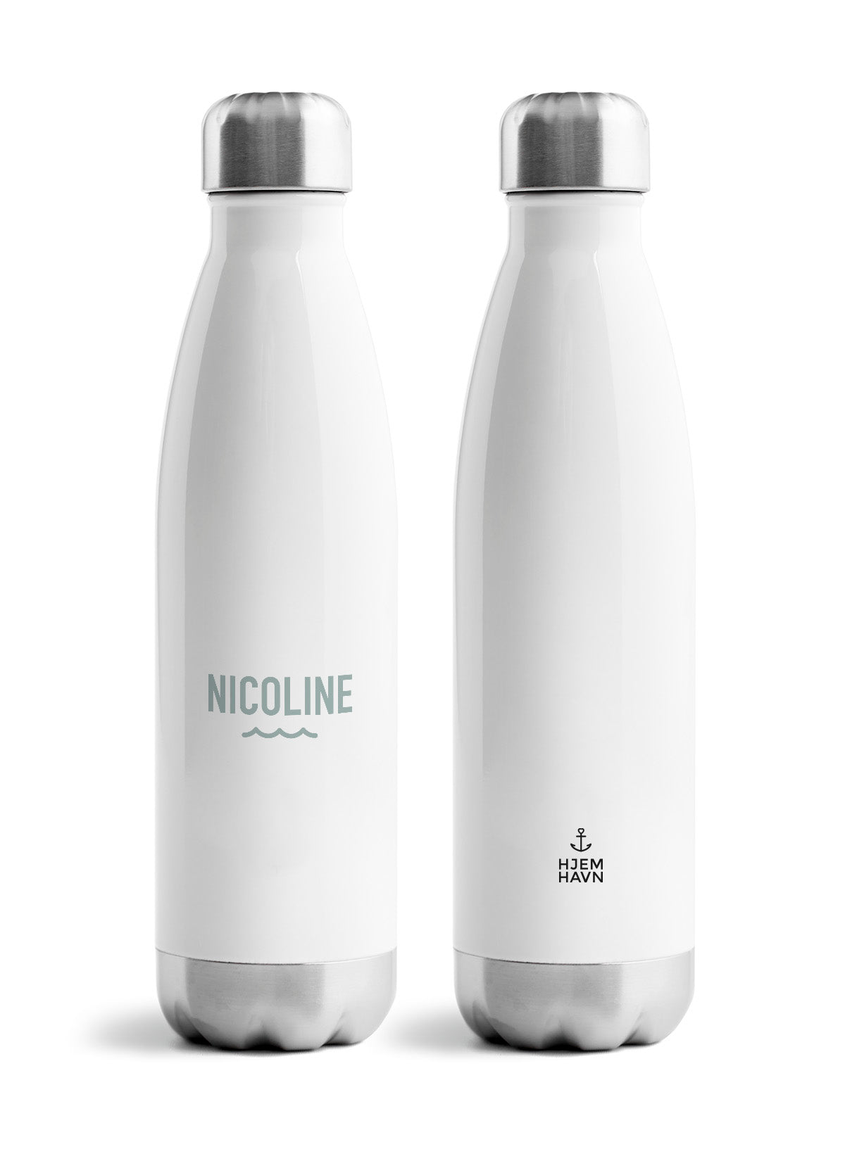 Thermosflasche mit Wunschname (Wave Edition)