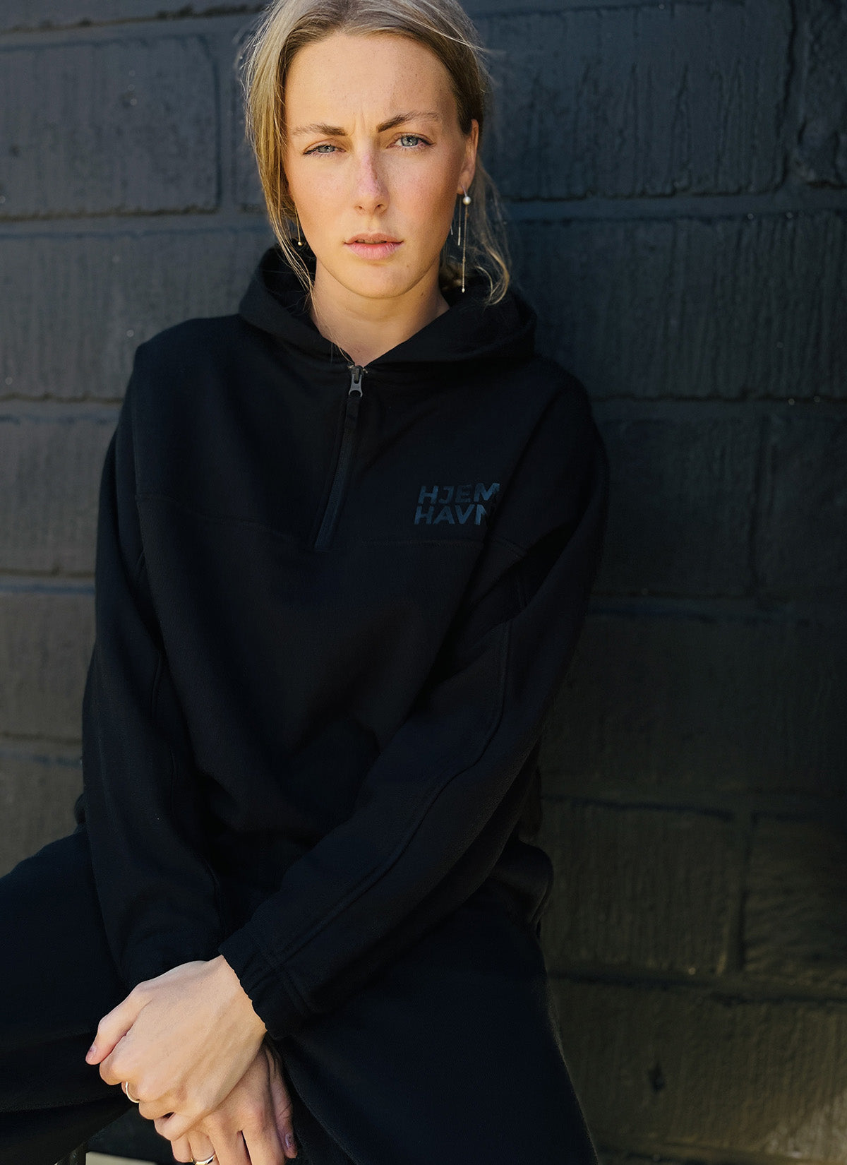 Wave Cotton Hoodie - Oversized